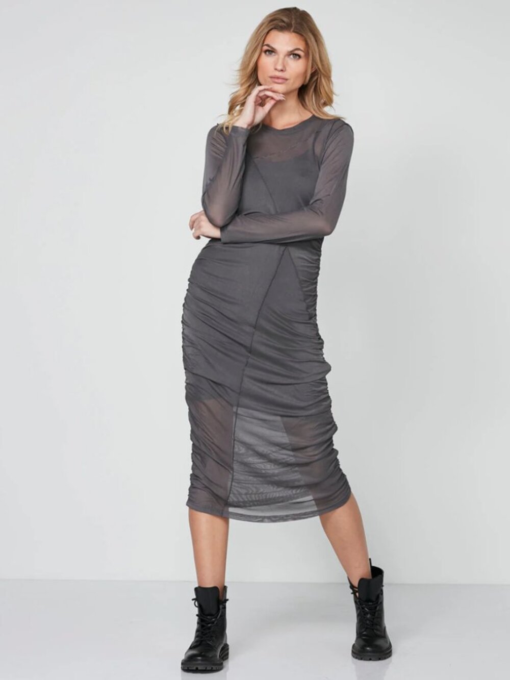 Nu Denmark Mesh Sheer Runni Dress *missing inner slip